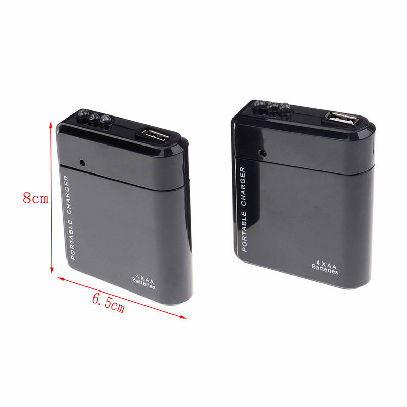 1 Pc Usb 4 Aa Battery Power Emergency Charger Portable Universal Phone Charger U