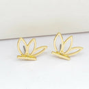 10 Pairs/Set Fashion Hollow Flower Earrings Geometric Ear Studs Jewelry  A