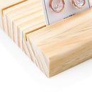 Solid Wood Earrings Jam Paper Jewelry Display Props Card 3 Slot Plate JewelrQ4T4