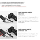LP-E8 DC Coupler USB Power Adapter Dummy Battery Camera Charger Kit for Reb