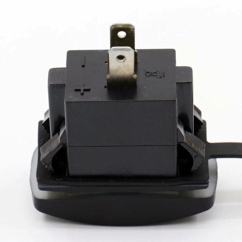 5V 3.1A Motorcycle Car Dual USB Power Charger Port Socket Plug LED Lig EJC