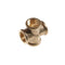 1/2" BSP Female Thread 4 Way Brass Cross Pipe Fitting Adapter CouplerConnector3C