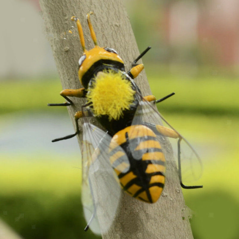 30x Bee Summer Insect Statue Tree Lawn Ornament Animal Sculpture Decor Gift