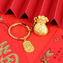 2021 Chinese Wind Ox Year lucky Bag Treasure Creative Fortune Car Keychain G Hn