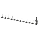 Pack of 12pcs Fishing Rod Guide Fishing Rod Eye Ring for Rod Building Kit