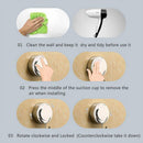 Premium Suction Cup Hook with Plating Vacuum Traceless Hooks for Smooth Wal V2R2