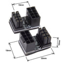 Atx 8pin Male 180 Degree Angled To 8pin Female Power Adapter For Desktops I U1E8