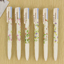4 Colors In 1 Stationery Pen Automatic Ball Pen Fountain Student Office Gifts