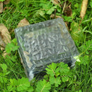 Glass Brick Paver Garden Light(1 Unit ), 4 Led, Waterproof Ice Square Rocks