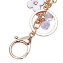 Synthetic Leather Tassel Keychain Car Key Chain Ornaments Bag Charm White