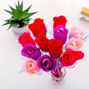 5 Pcs/Set Color random Flowers Rose Ball Pen Gift Rose Decoration Ballpoint PenL