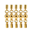 5 Pieces Magnetic Clasps with Two Bells for DIY Necklace Bracelet Connector