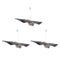 3 Realistic Plastic  Decoy Bird Pigeon Crow Scarer Scarecrow Garden Tree