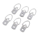 100 Pcs Heavy Duty Small Wide D Ring Shape Nail Non-Trace Frame Picture Hangers