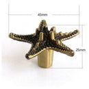 Bronze Starfish Pentagram Cabinet Knobs Furniture Drawer Pulls Closet Handl W6D3