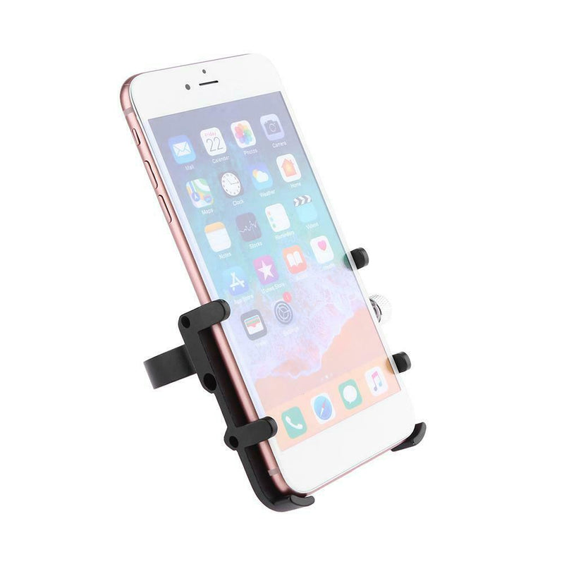 Aluminum Bicycle Handlebar Phone Holder Bracket for 3.5-6.2in Smartphone(A)