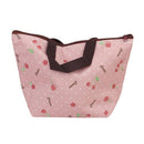 Lunch Box Bag Tote Insulated Cooler Carry Bag for Travel Picnic - Cherry Pa