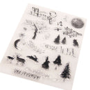 Xmas Tree elk Sparkle Silicone Stamp Seal Scrapbooking Photo Album Decorati Gw