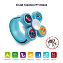 Silicone Gyro Rotation Baby Insect Anti-mosquito Bracelet Wristband (Blue) A