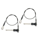 2xBall Head Lock Quick Release Pin Push Button 8mm, 45mm Durable