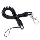 2Pcs Retractable phone spring elastic rope security gear tool anti-lost keychaME