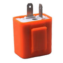 12V 2 Pin Adjustable Frequency LED Flasher Relay Turn Signal Blinker  orange