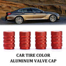 4X Auto Car Tire Tyre Red Wheel Air Port Dust Cover Ventil Rim Valve Stem C G9U2