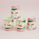 10pcs Tropical Flamingo Paper Disposable Cups Baby Shower Party Table Decor