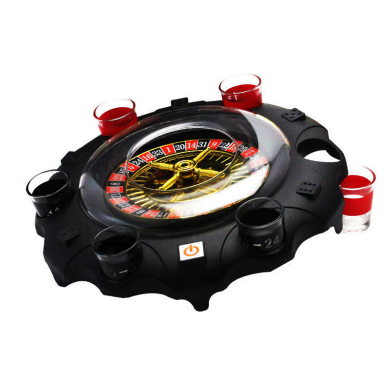 Electric Russian Lucky Turntable Wine Set Ktv Bar Nightclub Drinking Game P X6Z3