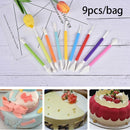 9pcs/set Cake Decorating Supplies Sculpture Carve Pen Bake Baking Craft TooS Hn
