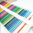 48 Holes Big Pencil Case School Canvas Roll Pouch pencil box Constellation