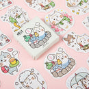 45pcs Traveling Cat DIY Stationary Stickers Paper Lables Gifts Packaging Deco3C