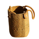 2X(Storage Basket 2Pc Seaweed Woven Vase Floor Dry Flower Basket Innovative