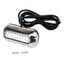 27LEDs Blue Underwater Pontoon Boat Transom Light - IP68 Waterproof Stainless