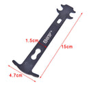 Black Bike Chain Wear Indicator Bicycle Repair Tool Bike Chain Checker Kits 3c