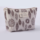 Printed Cosmetic Bag Canvas Purse Zip Makeup Wash Storage Pouch (Style 8) A