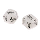 Let Your Roll Decide~D12 Foreplay Dice Game~2 Pieces~Glow in the Dark