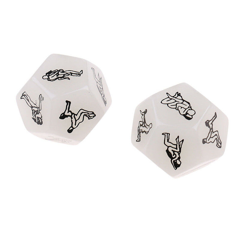 Let Your Roll Decide~D12 Foreplay Dice Game~2 Pieces~Glow in the Dark