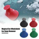 Magical Car Windshield Ice Scraper Cone Shaped Snow Remover Funnel (Blue)