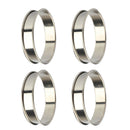 4 pcs Cake mould French Mousse Cheese Tart Ring Stainless Steel Hot