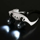 20X 10X 15X 25X LED Magnifier Eye Loupe Glasses Jeweler Watch Repair Headb UBI