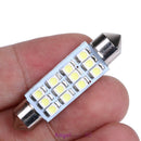 10 x 41MM 3528 12SMD Festoon Dome Map Car Interior LED Light Bulb Lamp 12V White