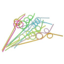 10 pieces Straws with knots Curly Straws Straws Table Decoration for Kids B