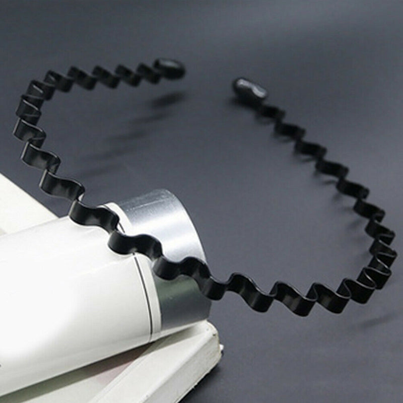 6pcs Spiral Hairstyle Accessories Simple Wavy Headband Hair Hoop Unisex Metal