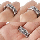 8pcs/set Size Reducer Ring Adjuster Guard Jewelry Soft TPU Clear Resizer Smooth