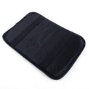 BLACK  Car Armrest Cover Auto Center Console Box Cushion PU Leather Pad 30*21cm