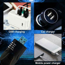 USB FM Transmitter Powered 5.0Bluetooth Car Aux Audio Player TF Music Adapt