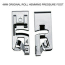4pcs/set Narrow Rolled Hem Foot Sewing Machine Hemmer Presser Foot 3/4/6mm 2019