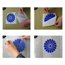 Clear Vinyl Transfer Paper Tape Roll w/ Alignment Grid Application Tape 30x100cm