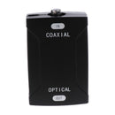 Coaxial Analog to Toslink Fiber Optical Digital Audio Adapter 24bit Black